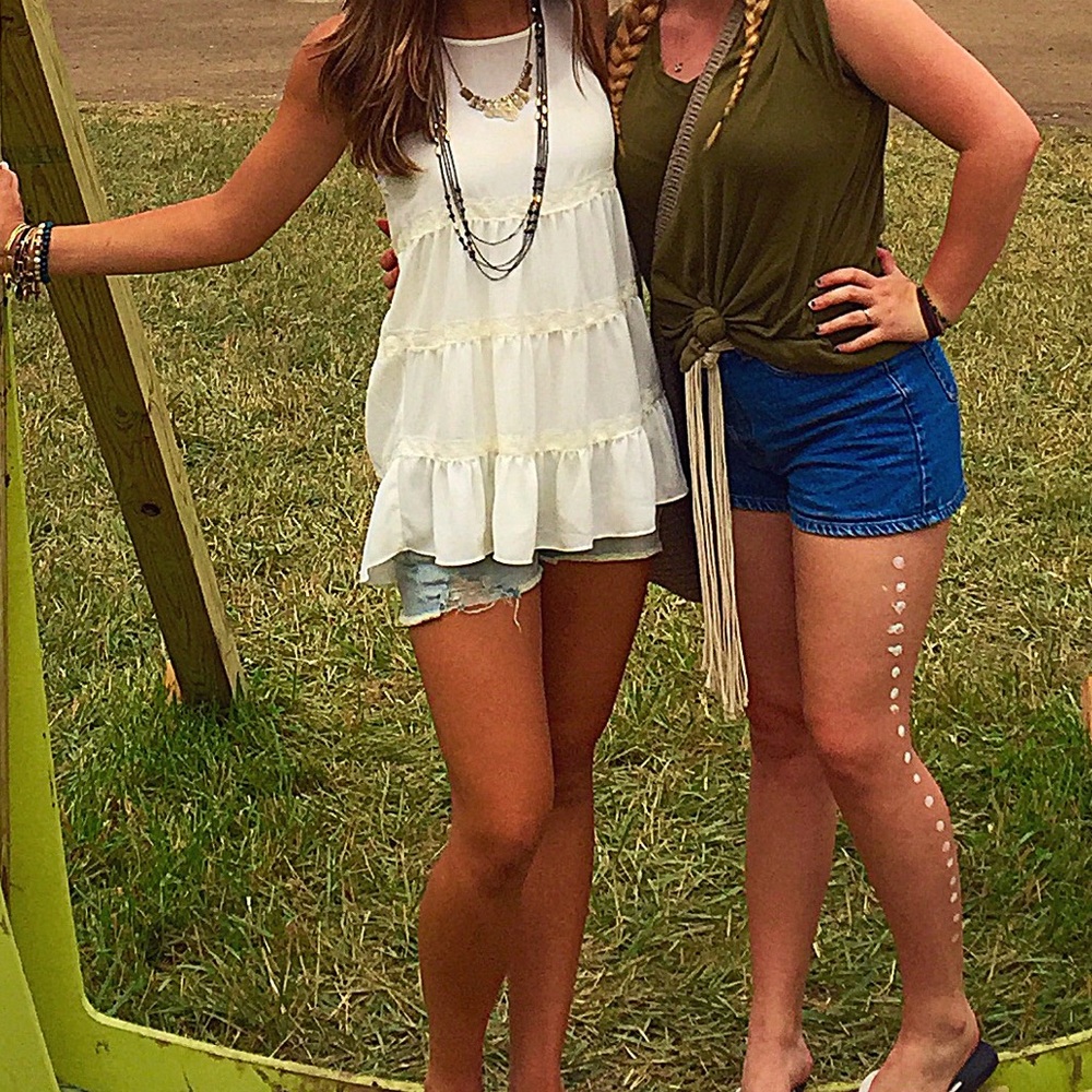 Flowy White Boho Top